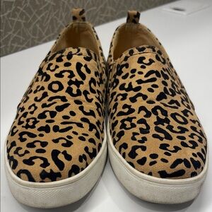Fergalicious Tan and Black Leopard Sneakers